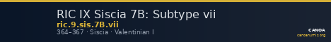 RIC IX Siscia 7B: Subtype vii — CANOA