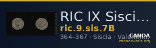 RIC IX Siscia 7B — CANOA