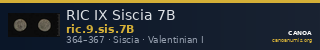 RIC IX Siscia 7B — CANOA