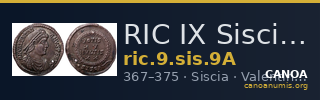 RIC IX Siscia 9A — CANOA