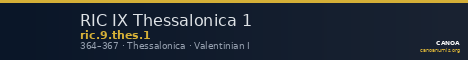 RIC IX Thessalonica 1 — CANOA