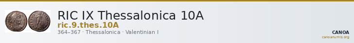 RIC IX Thessalonica 10A — CANOA