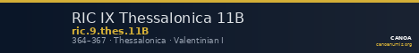 RIC IX Thessalonica 11B — CANOA