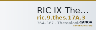 RIC IX Thessalonica 17A: Subtype 3 — CANOA