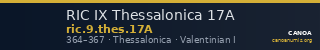 RIC IX Thessalonica 17A — CANOA