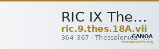 RIC IX Thessalonica 18A: Subtype vii — CANOA