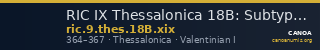 RIC IX Thessalonica 18B: Subtype xix — CANOA