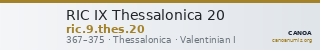 RIC IX Thessalonica 20 — CANOA