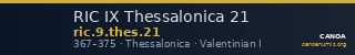 RIC IX Thessalonica 21 — CANOA
