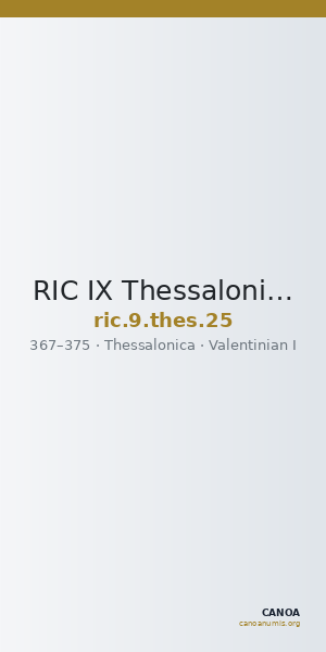 RIC IX Thessalonica 25 — CANOA