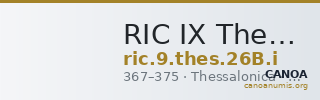 RIC IX Thessalonica 26B: Subtype i — CANOA