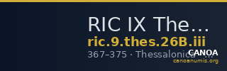 RIC IX Thessalonica 26B: Subtype iii — CANOA