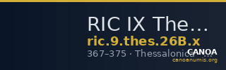 RIC IX Thessalonica 26B: Subtype x — CANOA