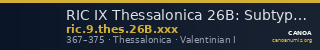 RIC IX Thessalonica 26B: Subtype xxx — CANOA