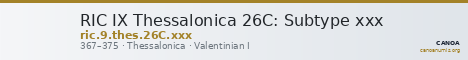 RIC IX Thessalonica 26C: Subtype xxx — CANOA