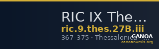 RIC IX Thessalonica 27B: Subtype iii — CANOA