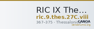 RIC IX Thessalonica 27C: Subtype viii — CANOA