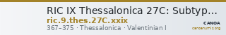 RIC IX Thessalonica 27C: Subtype xxix — CANOA