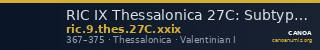 RIC IX Thessalonica 27C: Subtype xxix — CANOA