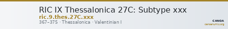 RIC IX Thessalonica 27C: Subtype xxx — CANOA