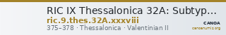 RIC IX Thessalonica 32A: Subtype xxxviii — CANOA