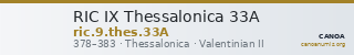 RIC IX Thessalonica 33A — CANOA