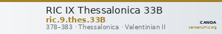 RIC IX Thessalonica 33B — CANOA