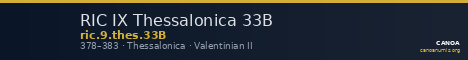 RIC IX Thessalonica 33B — CANOA