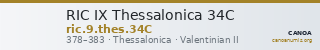 RIC IX Thessalonica 34C — CANOA