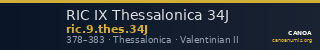 RIC IX Thessalonica 34J — CANOA