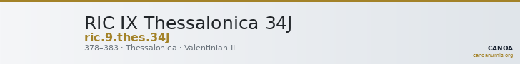 RIC IX Thessalonica 34J — CANOA