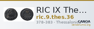 RIC IX Thessalonica 36 — CANOA