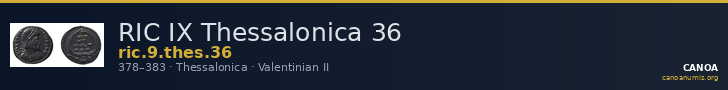 RIC IX Thessalonica 36 — CANOA