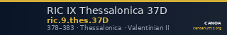 RIC IX Thessalonica 37D — CANOA