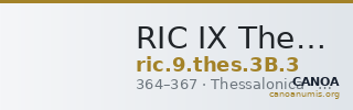 RIC IX Thessalonica 3B: Subtype 3 — CANOA