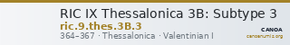 RIC IX Thessalonica 3B: Subtype 3 — CANOA