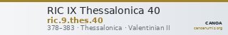 RIC IX Thessalonica 40 — CANOA