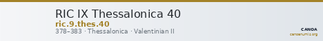 RIC IX Thessalonica 40 — CANOA