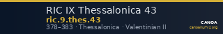 RIC IX Thessalonica 43 — CANOA