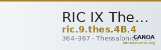 RIC IX Thessalonica 4B: Subtype 4 — CANOA