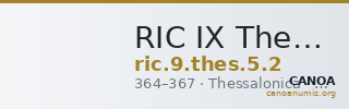 RIC IX Thessalonica 5: Subtype 2 — CANOA