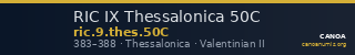RIC IX Thessalonica 50C — CANOA