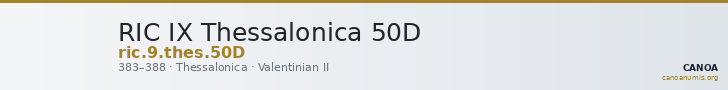 RIC IX Thessalonica 50D — CANOA