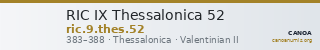 RIC IX Thessalonica 52 — CANOA