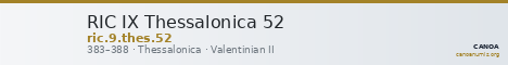 RIC IX Thessalonica 52 — CANOA
