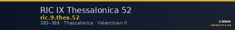RIC IX Thessalonica 52 — CANOA