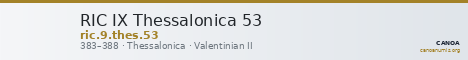 RIC IX Thessalonica 53 — CANOA