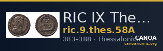 RIC IX Thessalonica 58A — CANOA