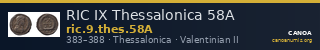 RIC IX Thessalonica 58A — CANOA