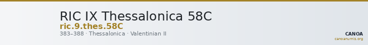 RIC IX Thessalonica 58C — CANOA